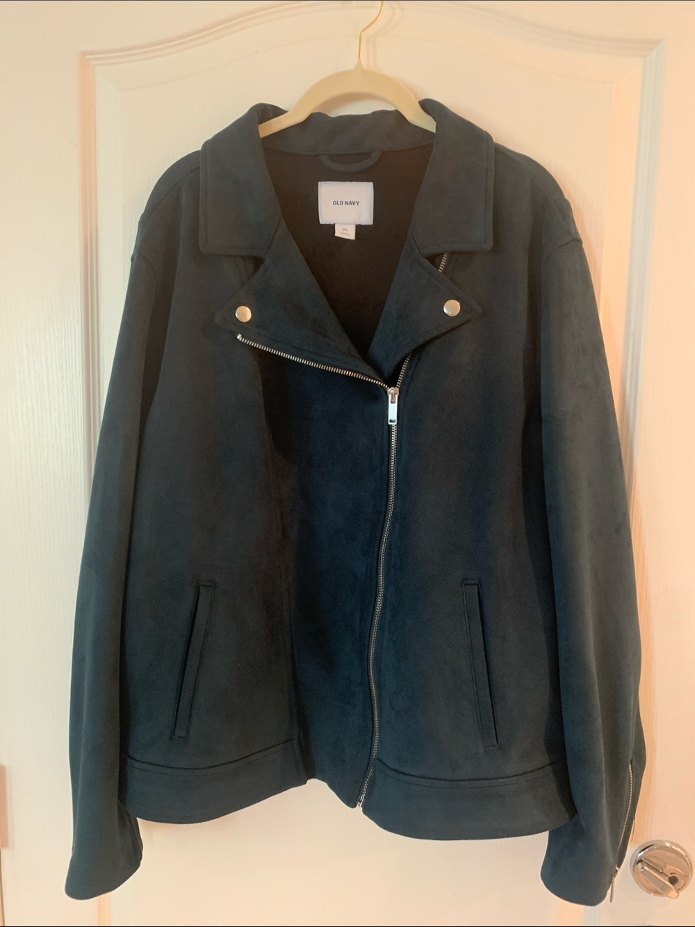 Old Navy Women's Teal Suede-Look Zip Jacket Size XXL